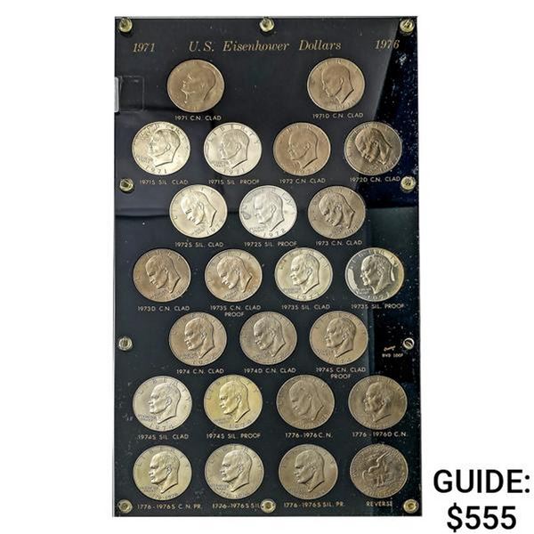 [24]1971-1976 Eisenhower Silver Dollar