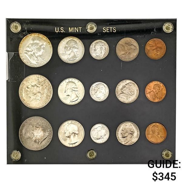 1952-P/D/S United States Mint Sets [15 Coins]