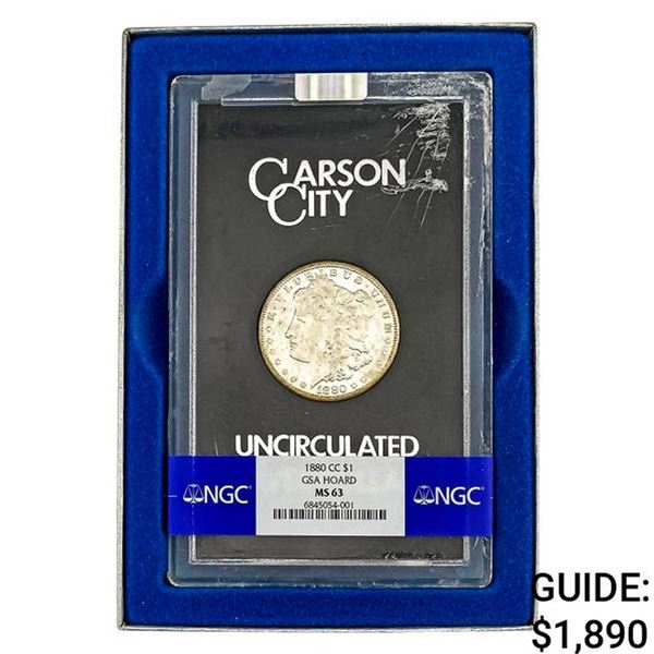 1880-CC Morgan Silver Dollar NGC MS63