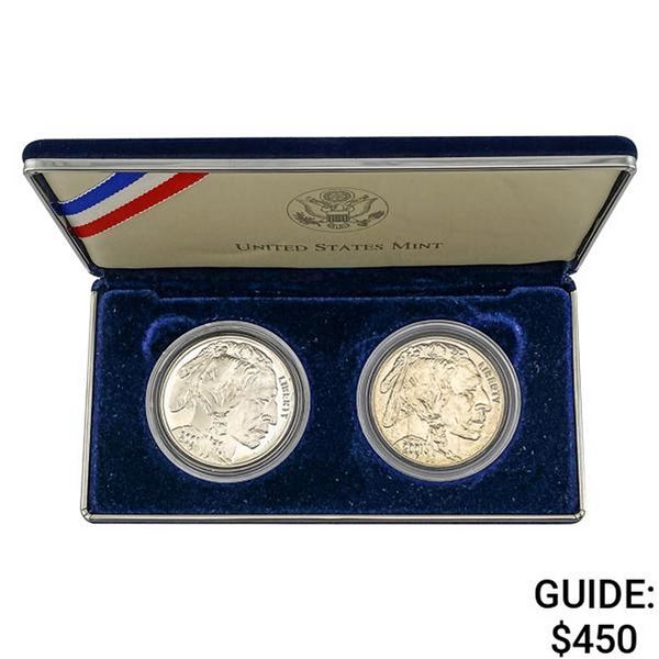 2001-P/D American Buffalo Commem. Two-Coin Set
