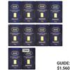 [10] 0.5 Gram Istanbul Gold Bars .1607oz AGW
