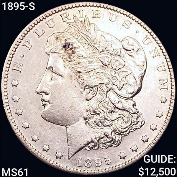 1895-S Morgan Silver Dollar UNCIRCULATED