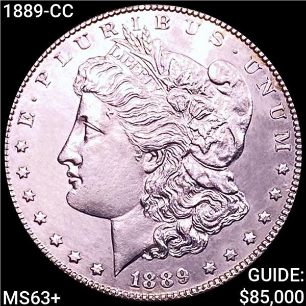 1889-CC Morgan Silver Dollar CHOICE BU+
