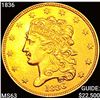 Image 1 : 1836 $5 Gold Half Eagle CHOICE BU