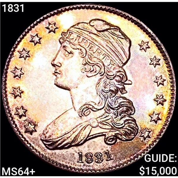 1831 Capped Bust Quarter CHOICE BU+