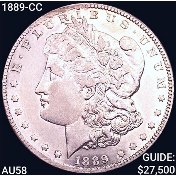 1889-CC Morgan Silver Dollar CHOICE AU