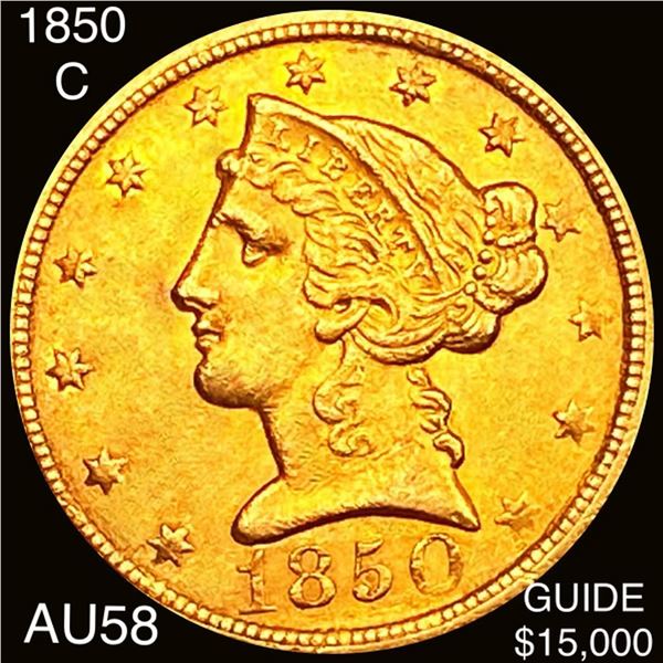 1850-C $5 Gold Half Eagle CHOICE AU
