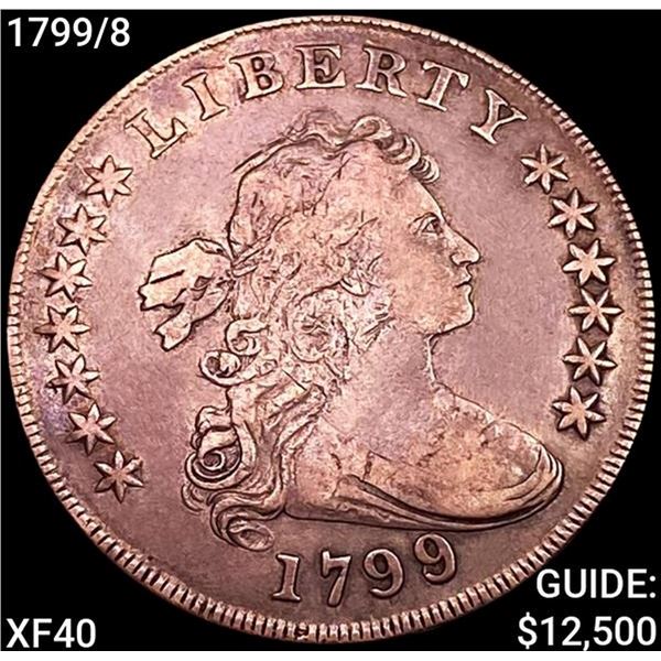 1799/8 Draped Bust Dollar NEARLY UNCIRCULATED