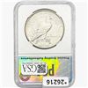 Image 2 : 1921 Silver Peace Dollar PGA MS63 High Relief