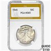 Image 1 : 1945 Walking Liberty Half Dollar PGA MS65