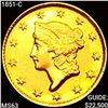 Image 1 : 1851-C Rare Gold Dollar CHOICE BU