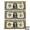 Image 1 : [3]1923 $1 Large Silver Certificates - Blue Seal