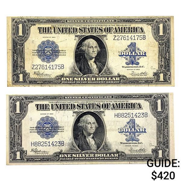 [2]1923 $1 Large Silver Certificates - Blue Seal