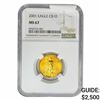 Image 1 : 2001 1/4oz $10 AGE NGC MS67