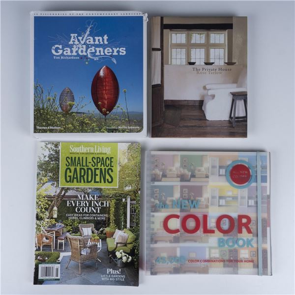 4 Interior and Garden Design Paperback and Hardcover Books