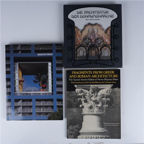 3 Architecture Paperback and Hardcover Books