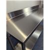 Image 4 : 61" x 18-1/4" Stainless Steel Worktable With Backsplach |ZP Table-1
