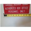 Image 2 : Ticket Sales Area Authorized Box Office Personnel Only Sign 10" x 5"