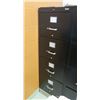Image 2 : Metal 4-Drawer Filing Cabinet 18" x 28" x 52"H