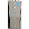 Image 1 : Metal 4-Drawer Filing Cabinet 18" x 28" x 52"H