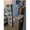 Image 8 : Qty 3 Metal Filing Cabinets, Misc Sizes (1 drawer locked/contents not included)