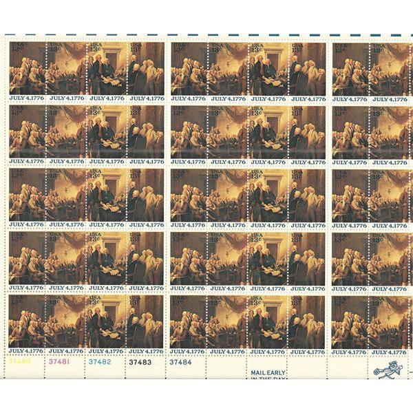 Declaration of Independence: Hancock and Thomson Stamps