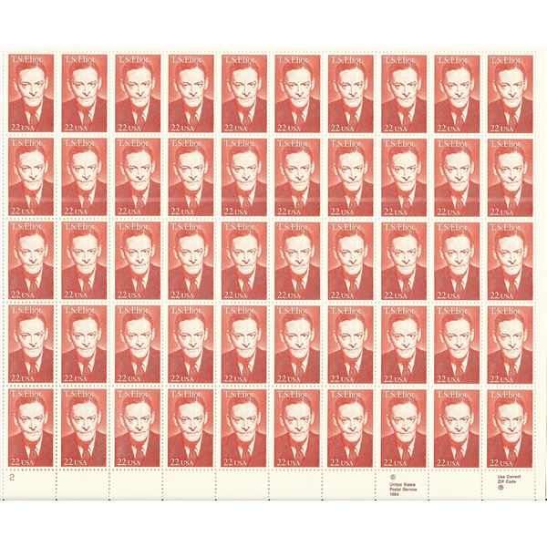 Literary Arts: T. S. Eliot Stamps