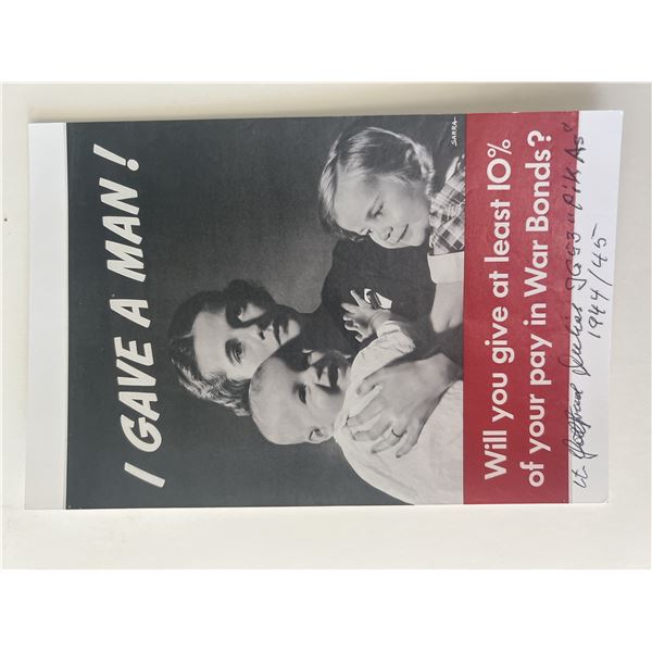 WWII JG 53 pilot signed photo