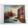 Image 1 : Venice Canal original painting on canvas