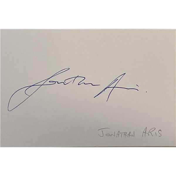 Jonathan Aris original signature