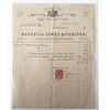 Image 1 : Jeweler James Aitchison signed invoice
