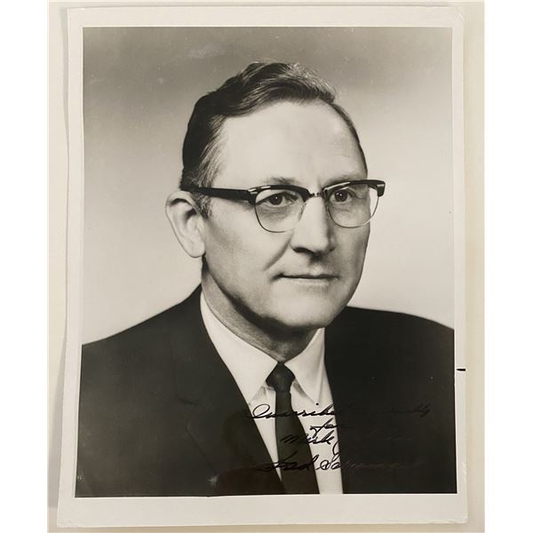 U.S. Representative Fred Schwengel signed photo