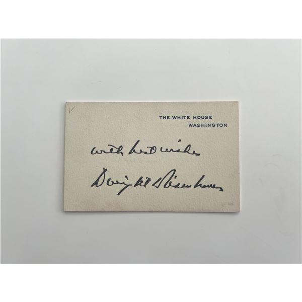 39th US President Dwight D. Eisenhower facsimile signature