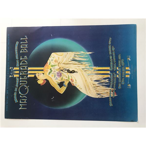 Margo St. James' San Francisco Masquerade Ball 1979 Poster