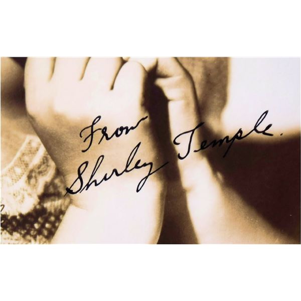 Shirley Temple signed portrait photo