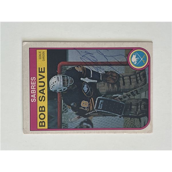 Buffalo Sabres Bob Suave 1982 O-Pee-Chee #34 signed trading card