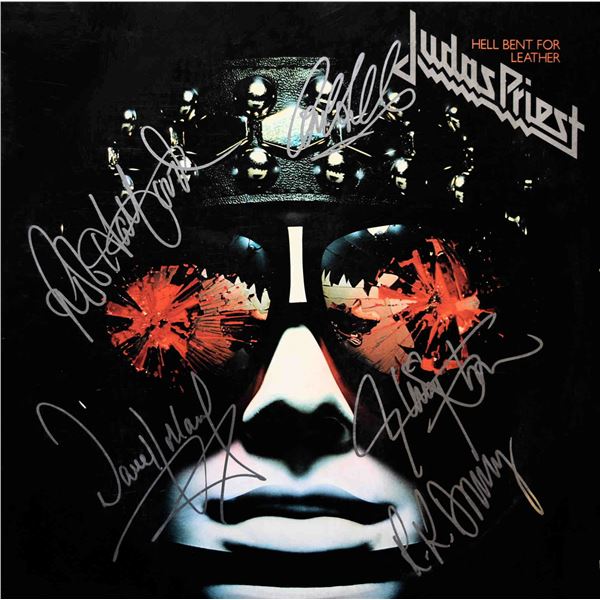 Judas Priest signed Hell Bent For Leather album