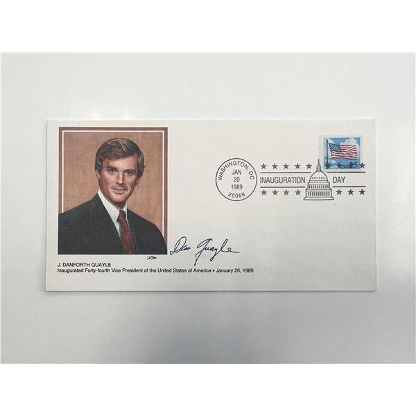 Dan Quayle facsimile Inauguration Day commemorative cover