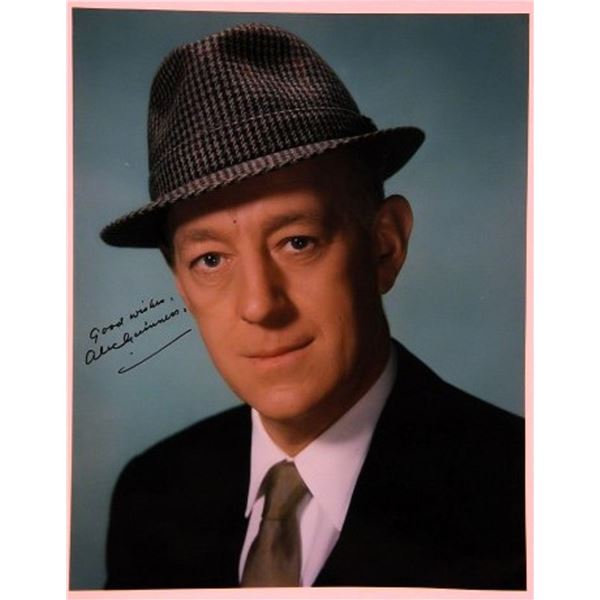 Alec Guinness signed portrait photo