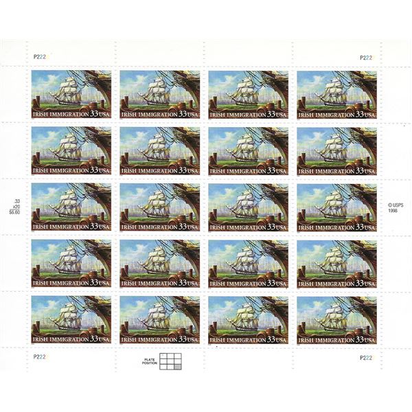 Irish Immigration Stamps