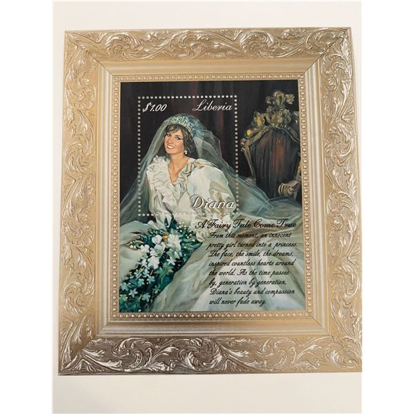 Liberia Princess Diana commemorative stamp