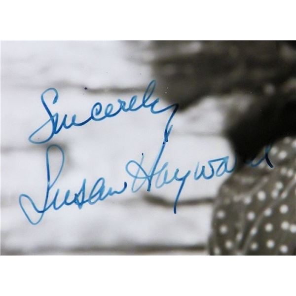 Susan Hayward signed portrait photo