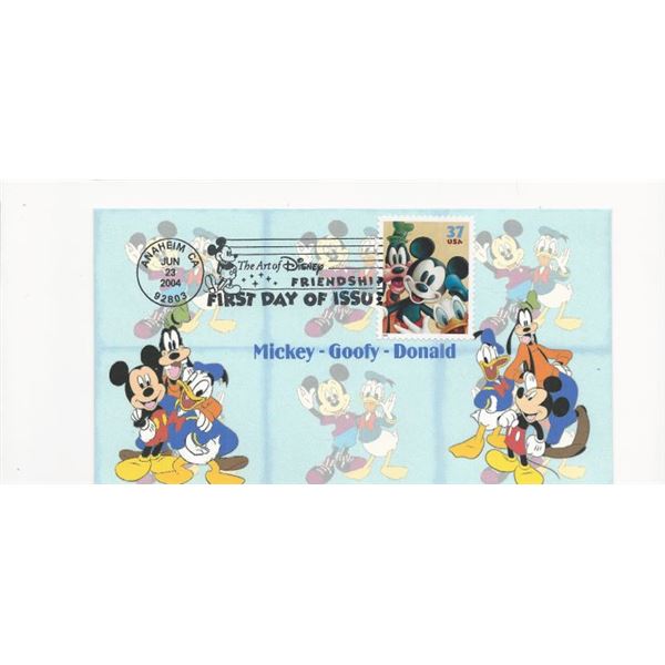 Mickey- Goofy- Donald FDC
