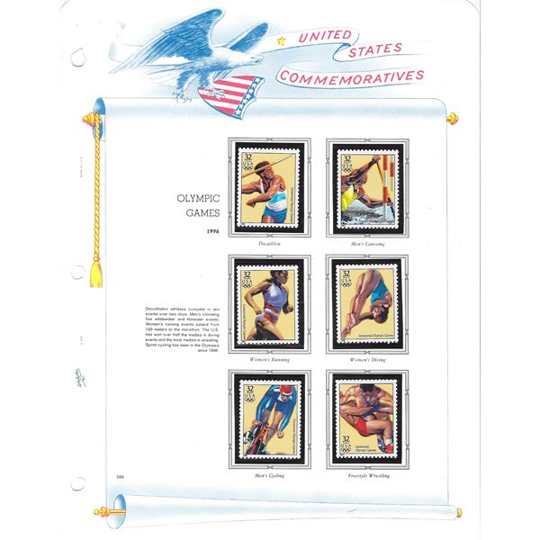 Olympic Games 1996 Commemorative Stamp Sheet