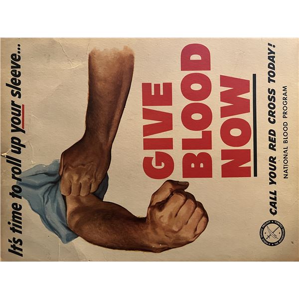 Vintage Red Cross poster. 11x14 inches