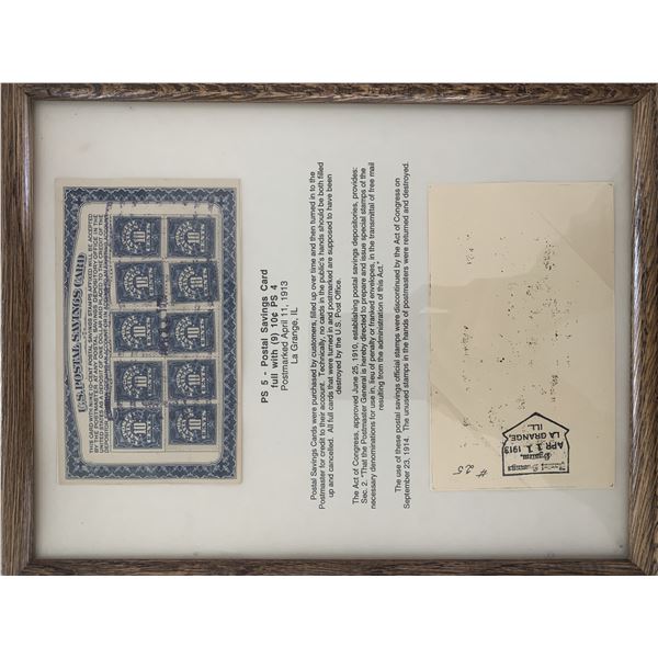 Postal Savings Card Postmarked April 11, 1913