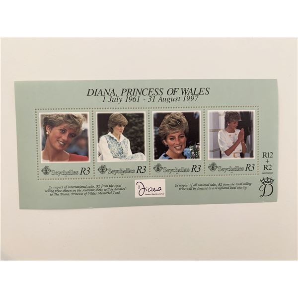 Seychelles Diana Princess of Wales commemorative stamp set