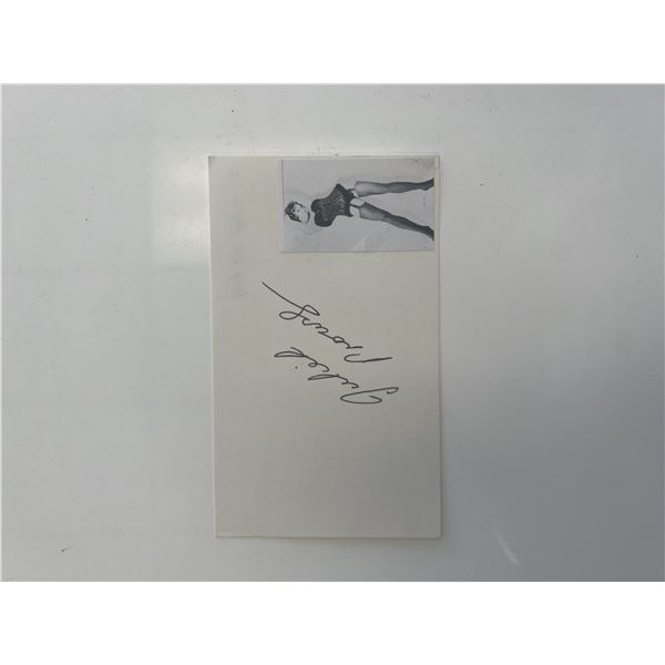 Dancer Juliet Prowse original signature