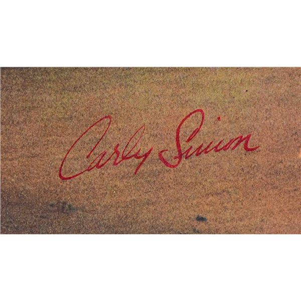 Carly Simon signed  Anticipation album