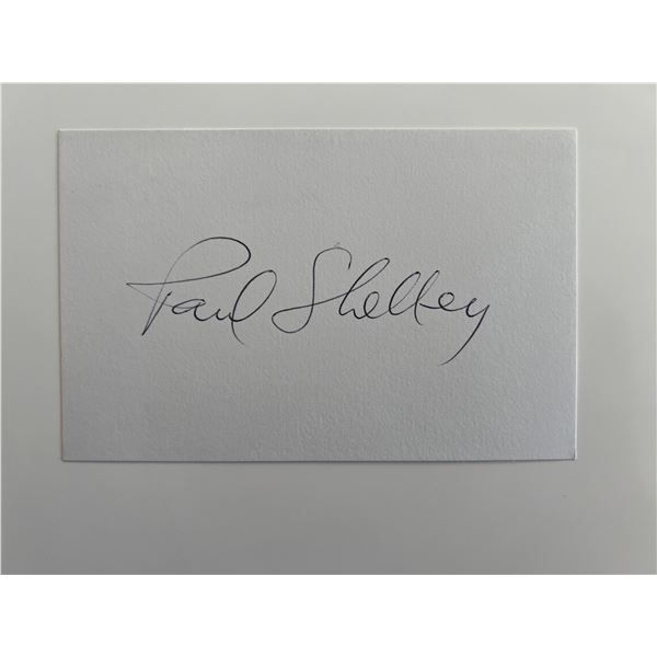 Paul Shelley original signature